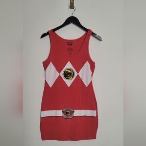 A red power ranger dress